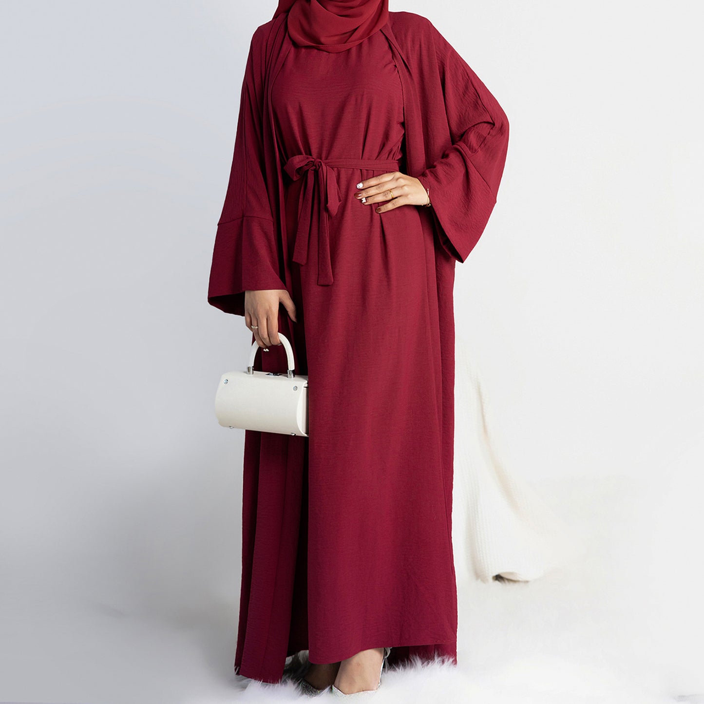 Loriya Solid Color Two-Piece Set