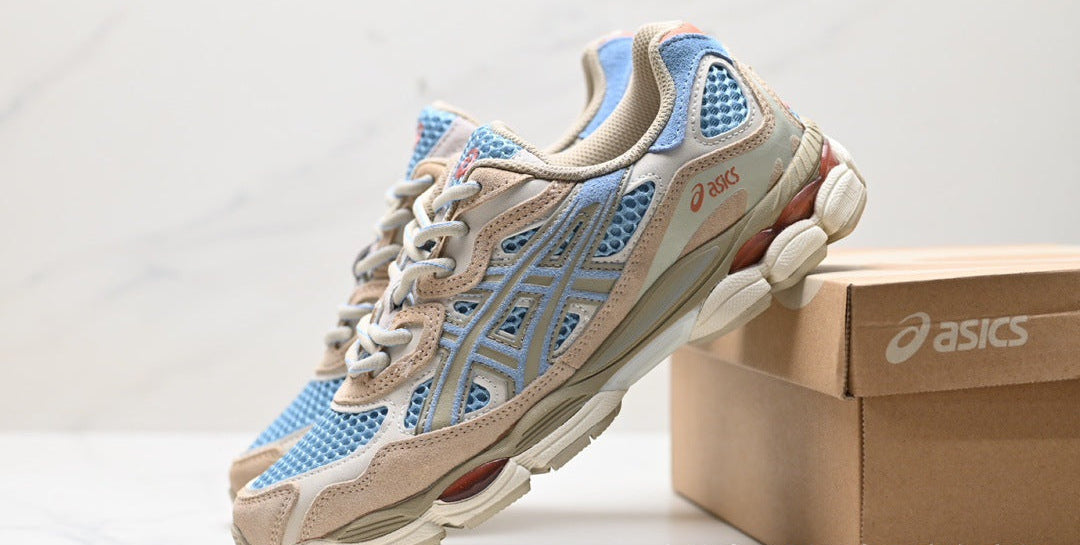 AAAA Pure Original Putian New Gel-NYC Wearable Spliced Mesh Breathable Dad Shoes Anti-slip Cushioning Running Shoes