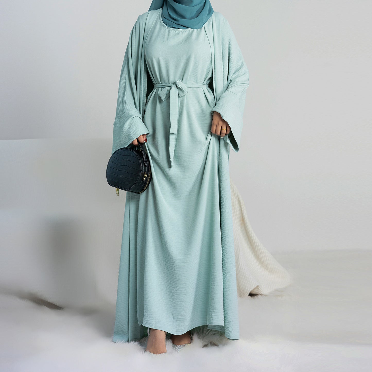Loriya Solid Color Two-Piece Set