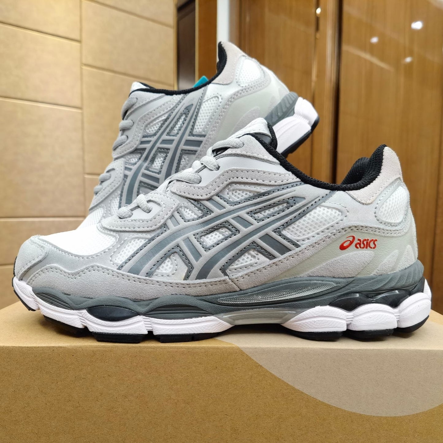 AAAA Pure Original Putian New Gel-NYC Wearable Spliced Mesh Breathable Dad Shoes Anti-slip Cushioning Running Shoes