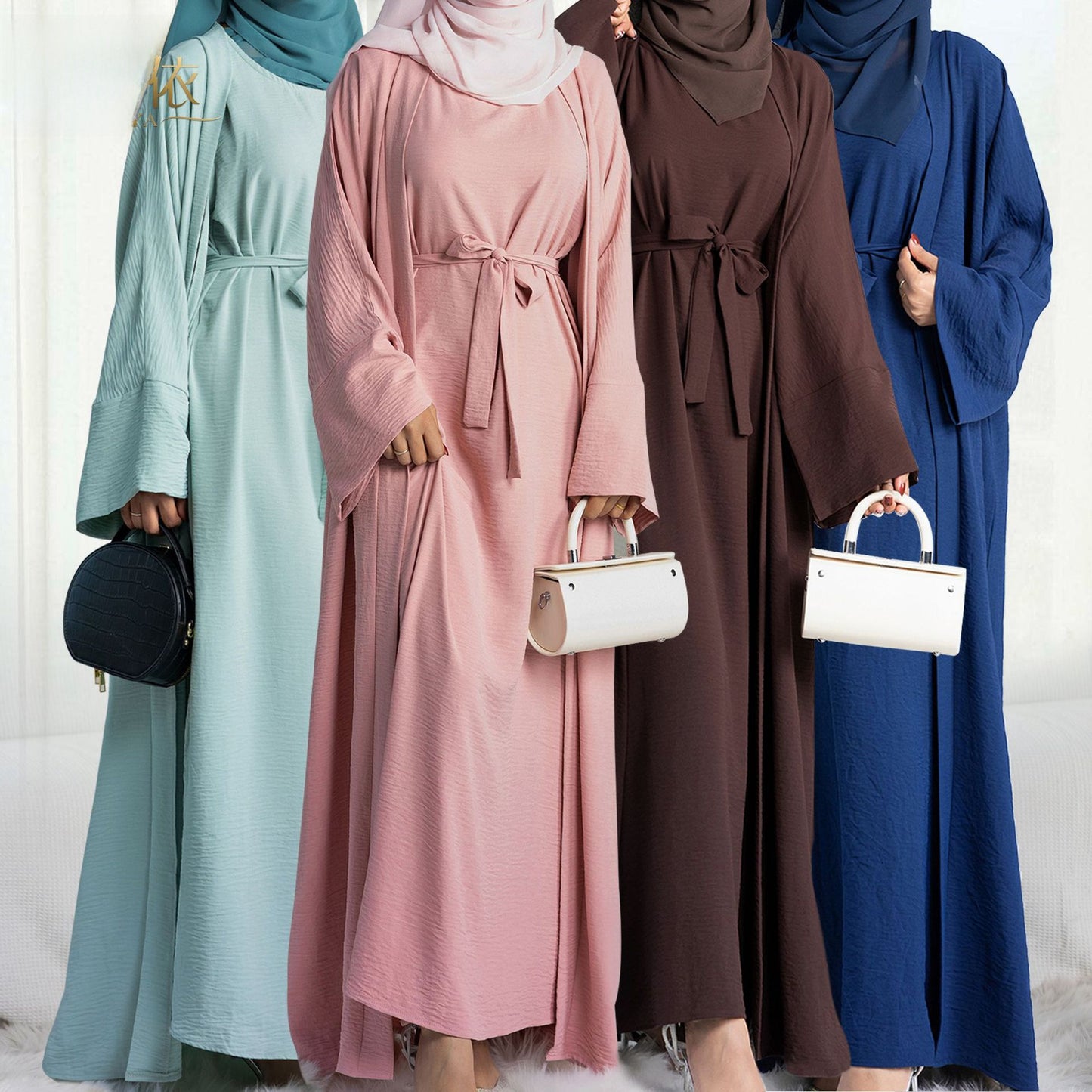 Loriya Solid Color Two-Piece Set