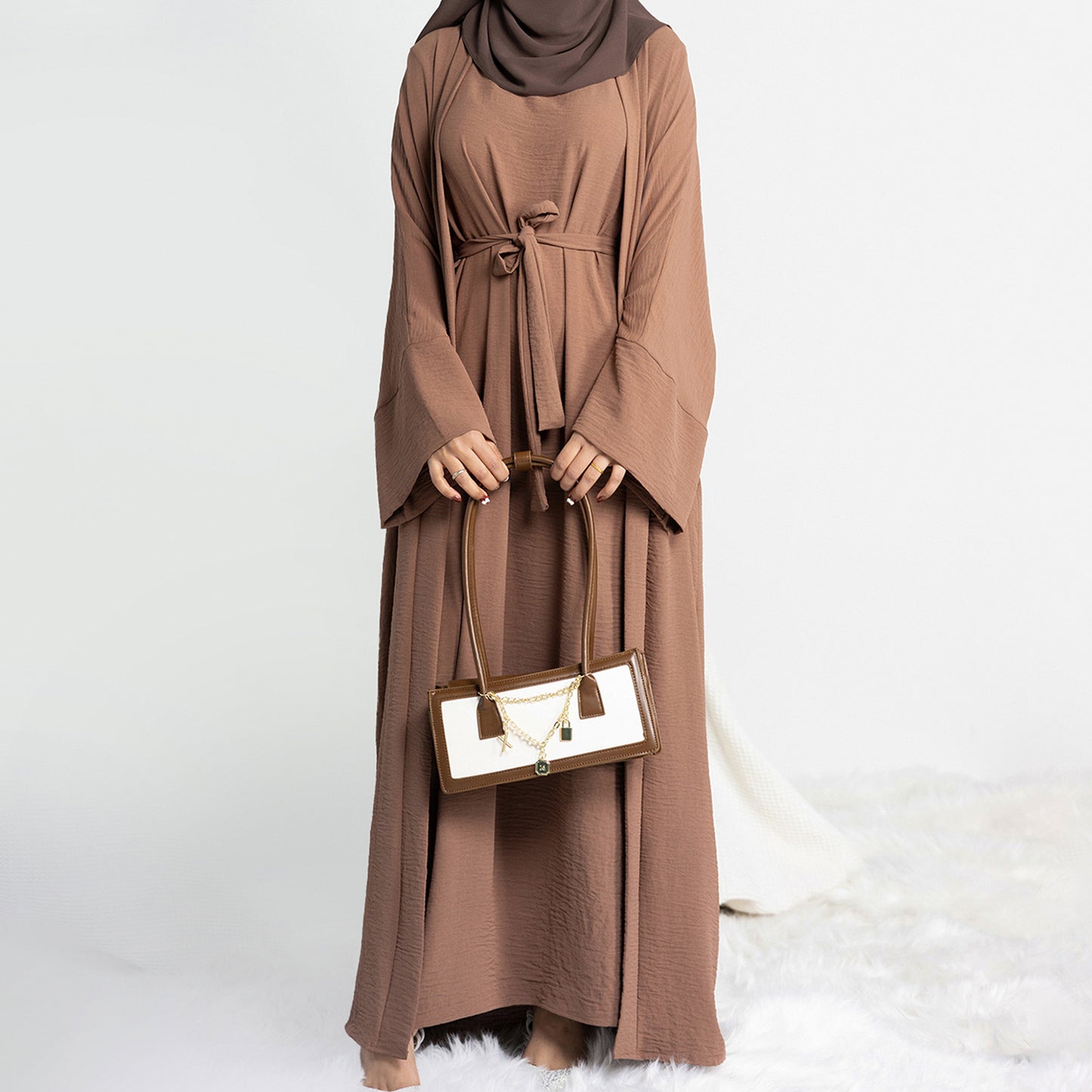 Loriya Solid Color Two-Piece Set