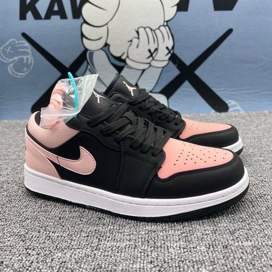 AJ1 low-top pure white basketball shoes for men and women trendy versatile