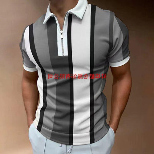 2023 New Men Polo Shirts Summer Casual Daily Short Sleeve St